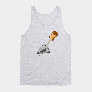 Guitar in stone Tank Top